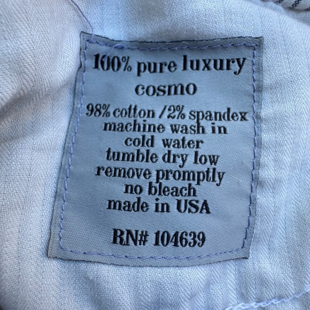 Pure Color Womens Navy White Striped Flare Jeans SZ 30 Nautical Minimalist - Picture 9 of 9